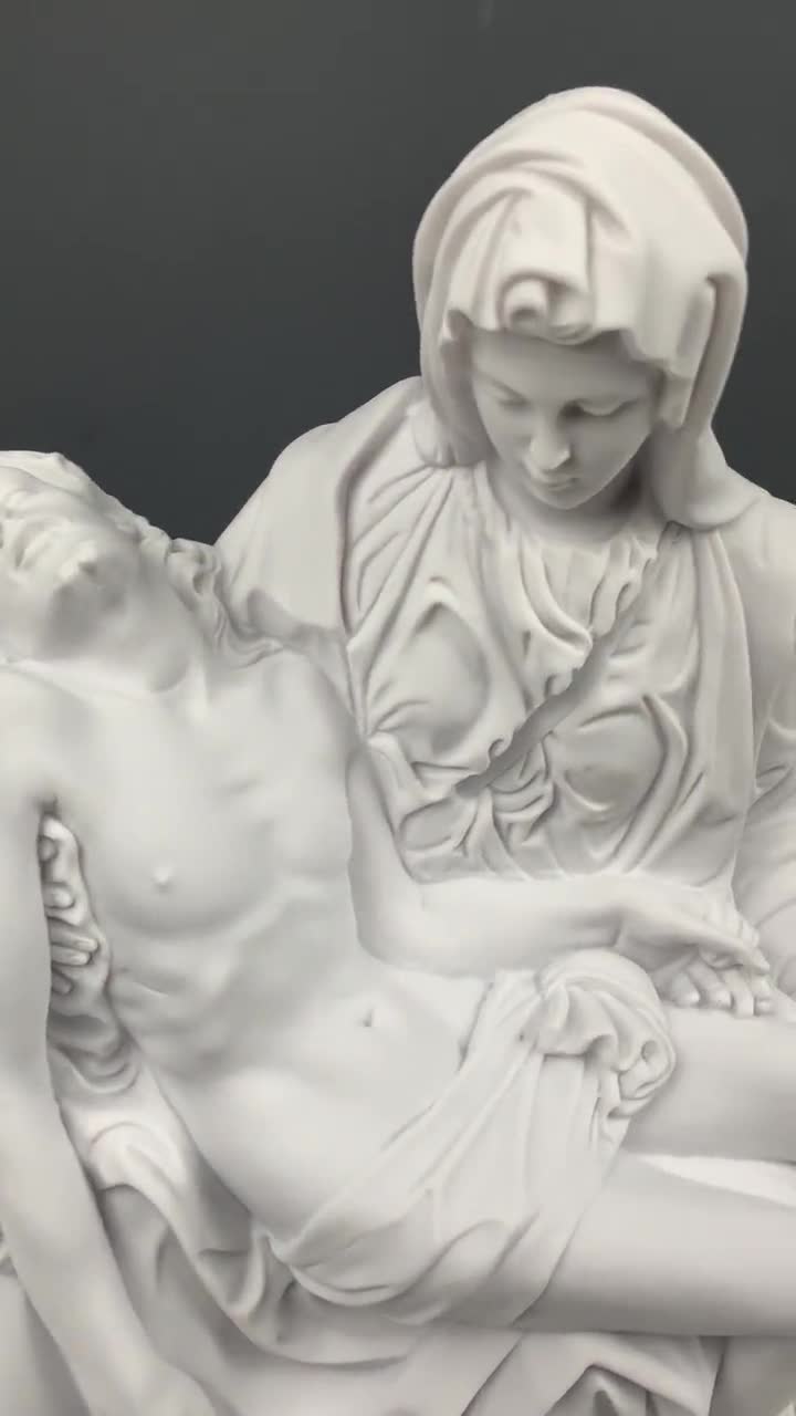 ミケランジェロ作 ピエタ像 - キリスト教の贈り物 - 結合大理石の宗教
