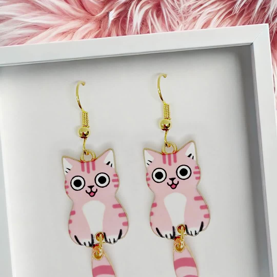 Orecchini oro rosa e brillanti pendenti - Joyful - Silvia Gagliardini