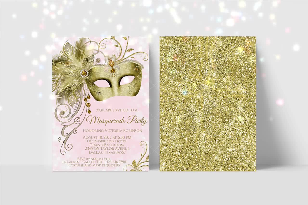 masquerade invitation background