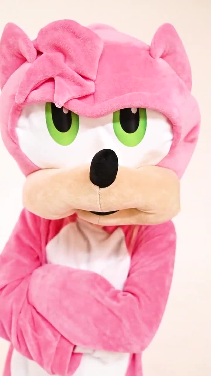 Amy Rose Pink Sonic Costume, Kid's Costume, Toddler's Costume