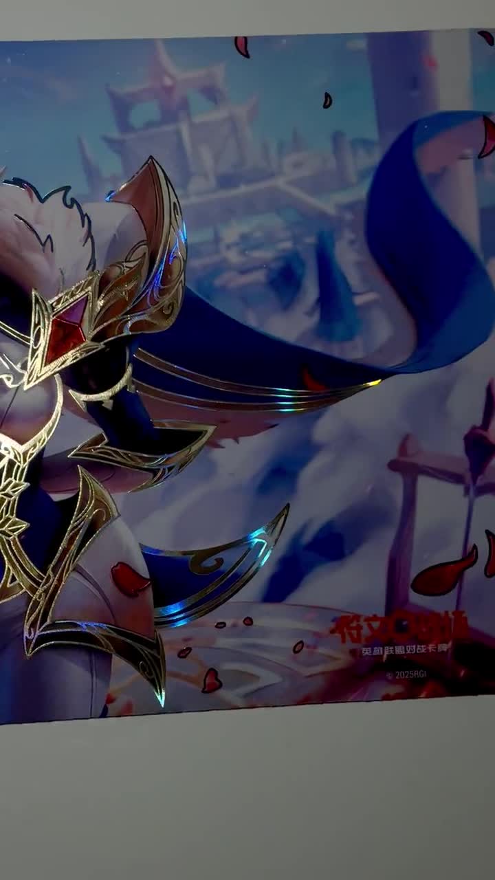 Foil Battle Queen Fiora Spiritforged Chinese Playmat- Riftbound