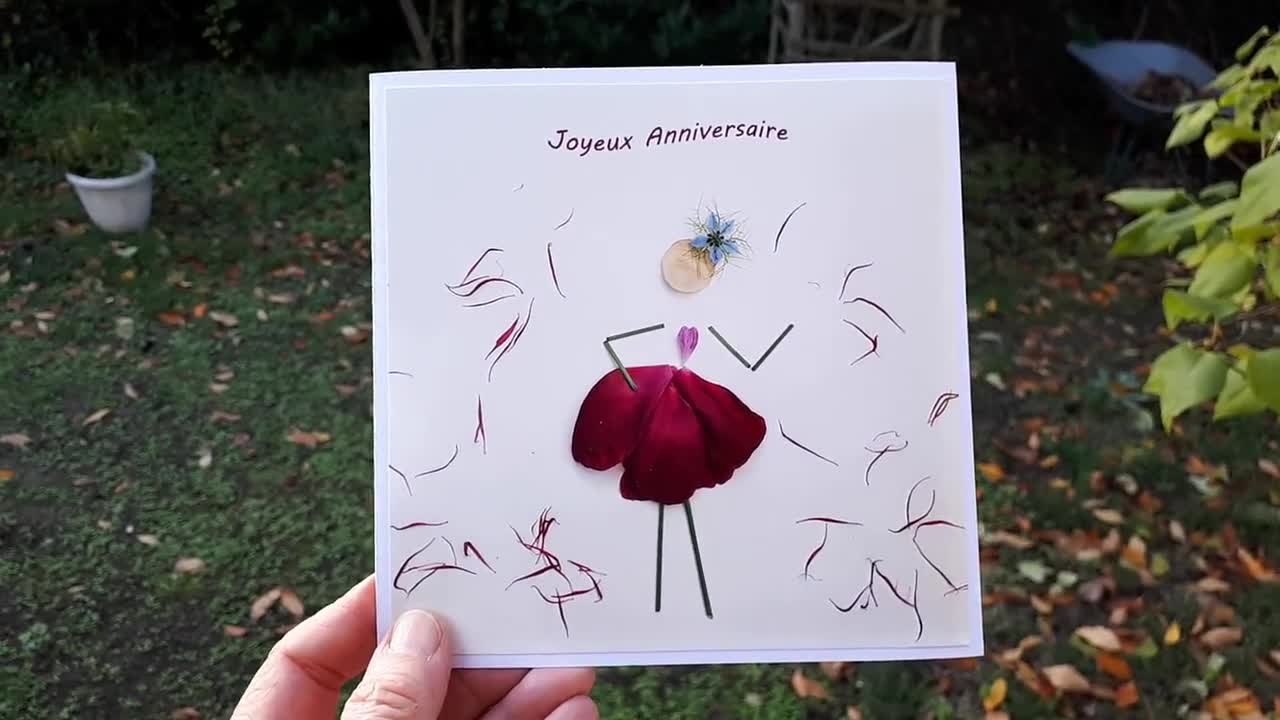 Carte D'Anniversaire à Planter Personnalisable | Carte écoresponsable - Le Jardin Perdu