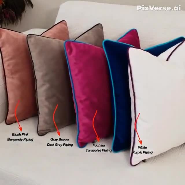 布張りベルベット生地で作られた、カスタマイズされたパイピング装飾