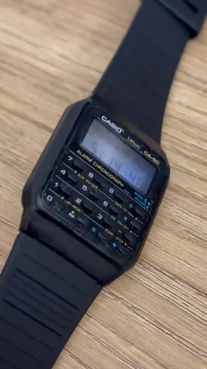 カシオ CA-50 電卓付き腕時計、ヴィンテージ カシオ 型番: 437 - Etsy 日本