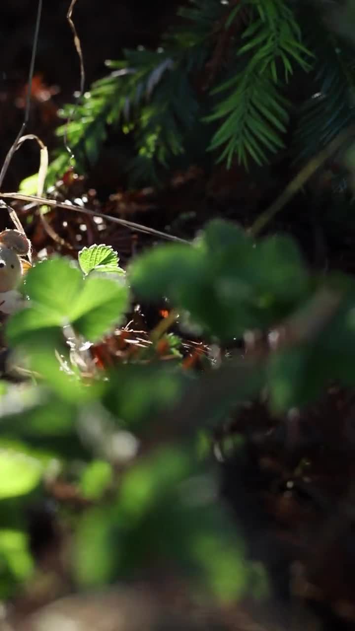 Small TAN Mouse Necklace waldorf miniature woodland animal NMG2 video poster