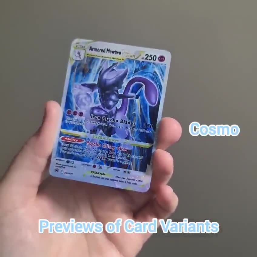 HANDMADE Pokemon Custom Card Armored Mewtwo / Mewtwo V Star 