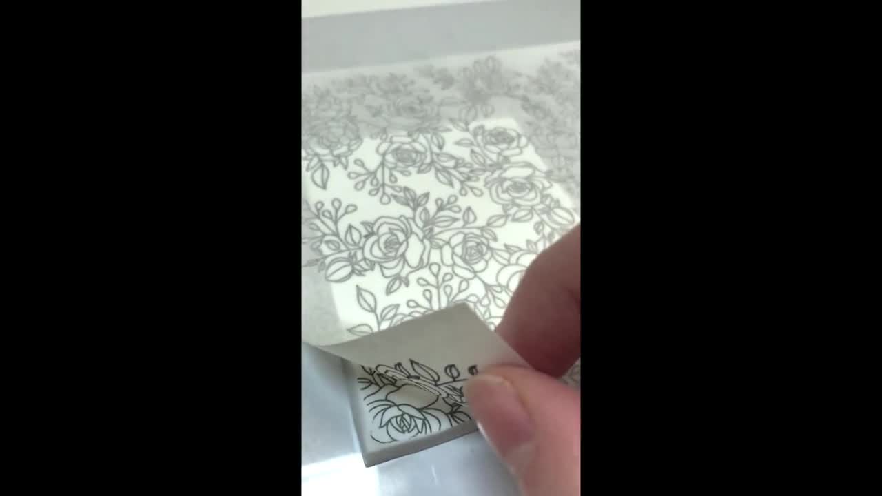 No-Water-Needed Transfer Paper for Polymer Clay CHRISTMAS 27 (14X14 cm)