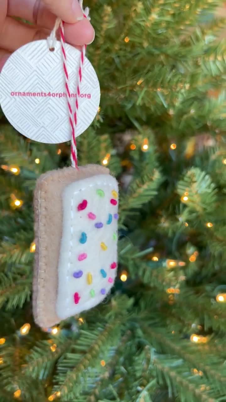 pop tart christmas ornament