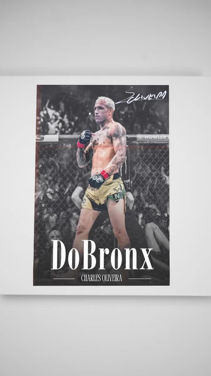 Charles Oliveira, Poster, UFC Poster, Poster Ideas, Fighter Poster, Athlete  Motivation, Wall Decor