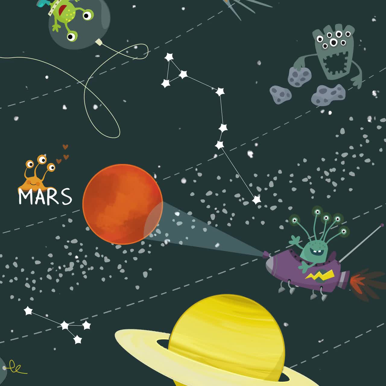 Affiche système solaire affiche chambre d'enfant système solaire planètes  imprime illustration spatiale affiches d'apprentissage affiches spatiales  enfants -  France