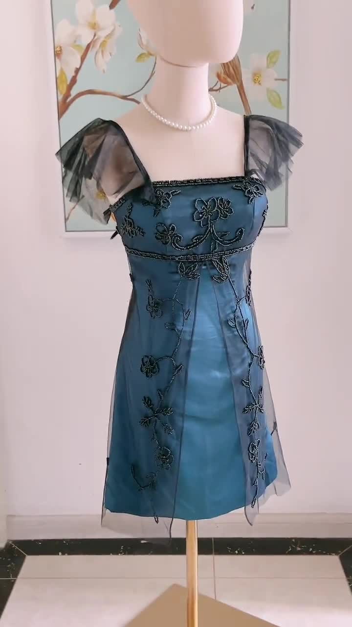 satin prom dress long Black Spaghetti Straps Mermaid Dresses, MP934 Length & Shape:Long Coffin Satin Fabric Color priority-01-aurora-gown-peppermint Matteau | Keyhole Halter