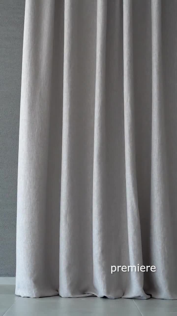 Tessuto per tende in poliestere di lino pesante / Doppia altezza 290 cm 114  pollici -  Italia