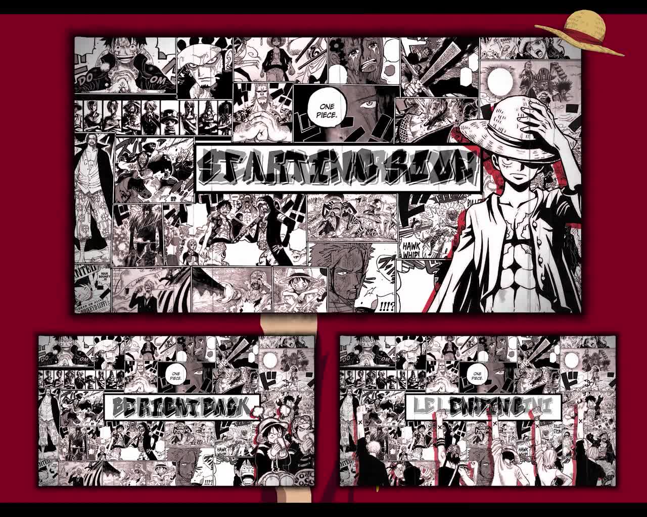 One Piece Stream Overlay Animated Pack Overlay Stream One Piece for Twitch and - Etsy