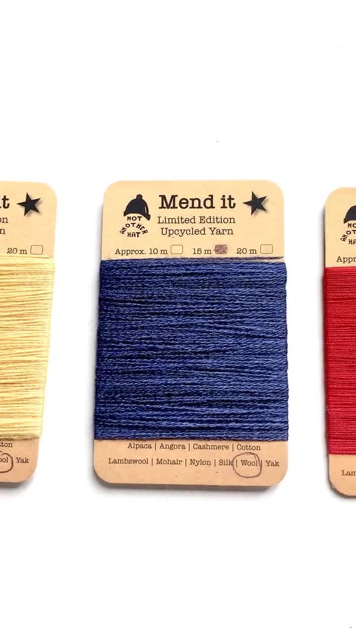 Buy Mending Kit, Give Me All the Colours, Upcycled Yarn, Darning