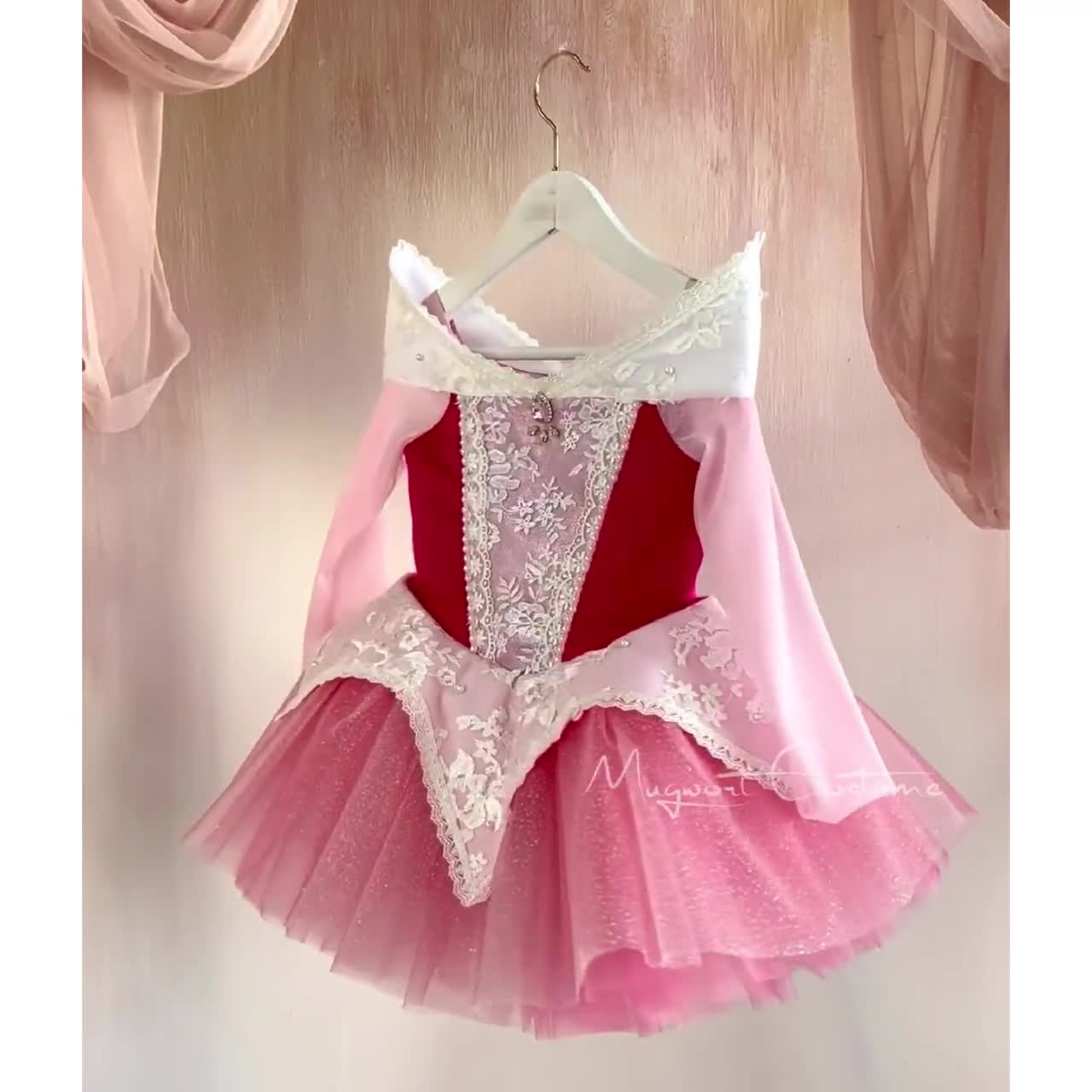 幼児用オーロラ姫ドレス、ハロウィンガールドレス、眠れる森の美女