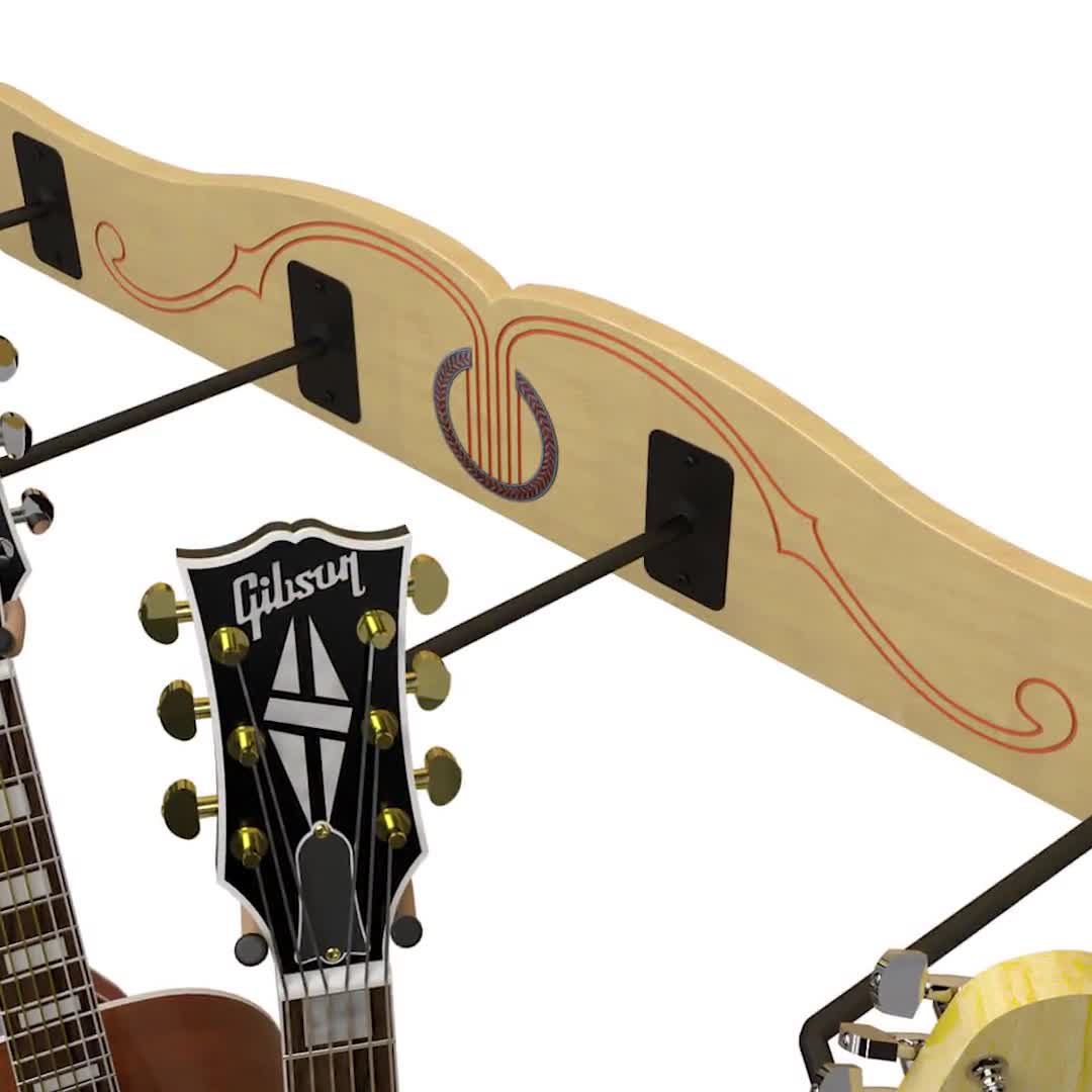The impressively simple Guitar Hanger