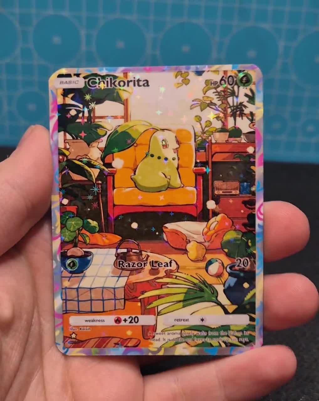 Chikorita A4 162 / Wisdom of Sea and Sky / Pokemon Tcg Quality