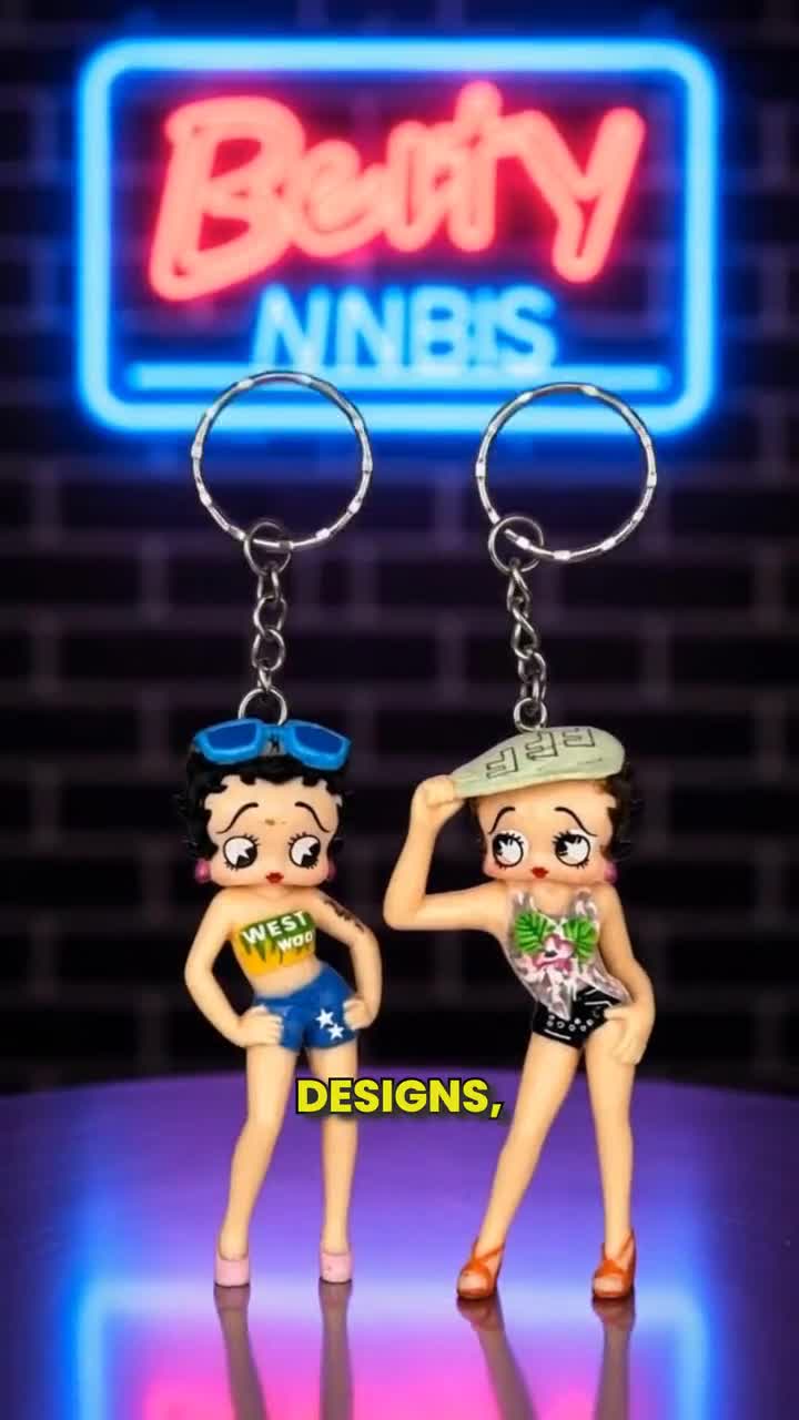 Gorgeous Collectible and Vintage Betty Boop Keychain. Your Choice