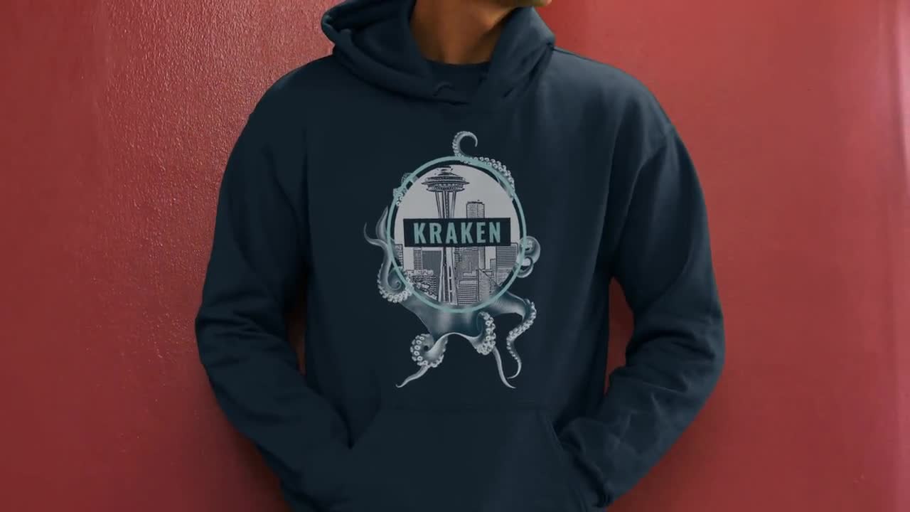 NHL Seattle Kraken Native Design CUSTOM Hoodie -  Worldwide  Shipping