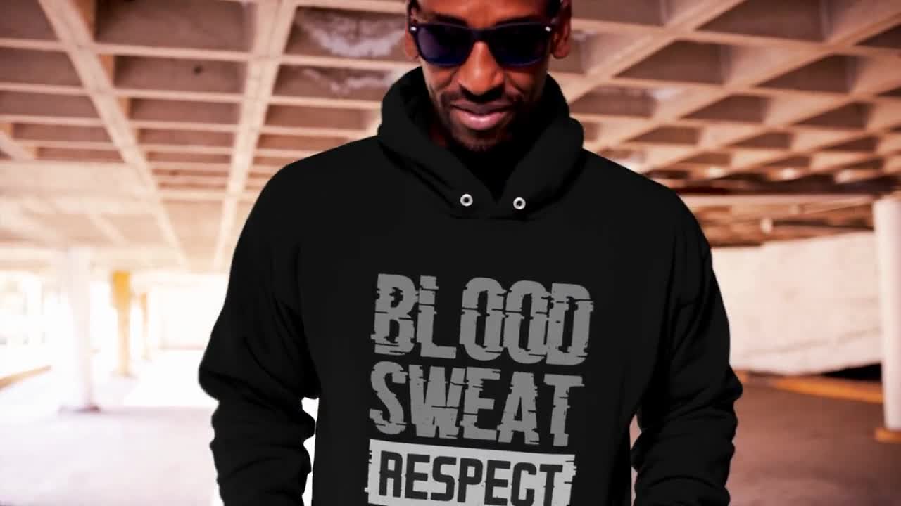 Blood sweat respect hoodie sale