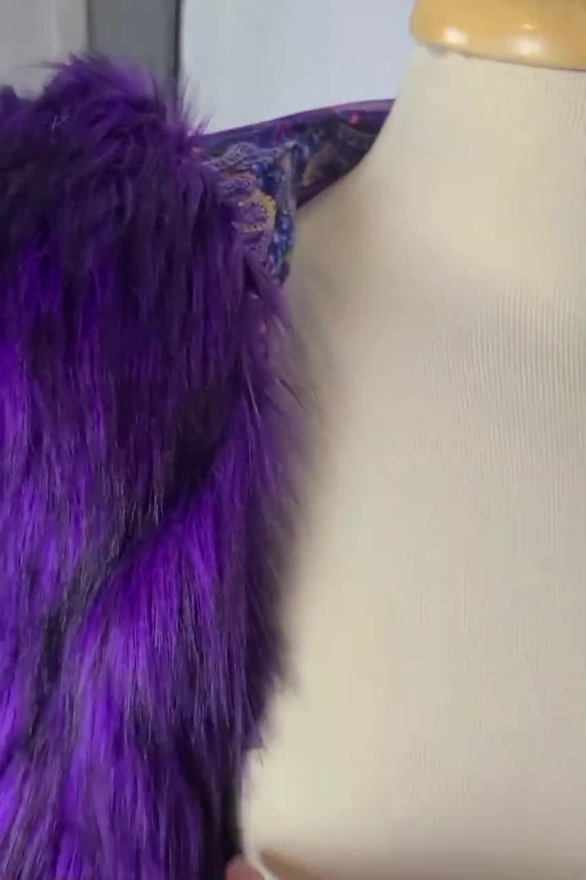 Faux Fur Festival Boa - Purple