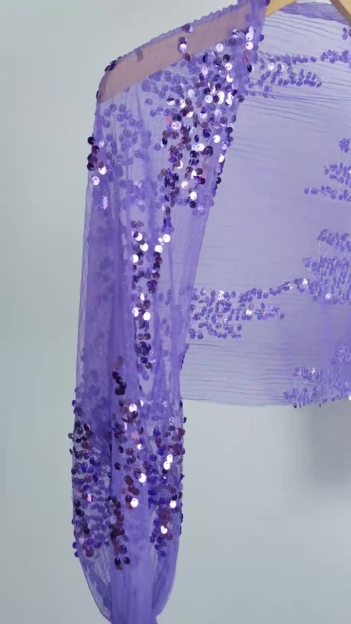 ★SCULPTOR★ Fur Trimming Glitter Shrug Lavender SC24A212PU MUSINSA | SCULPTOR Fur Trimming Glitter Shrug Lavender