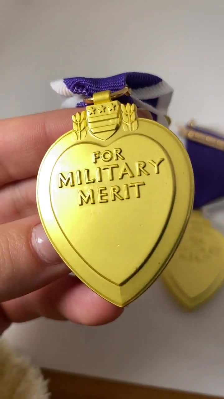 米軍勲章 Purple Heart 箱付3点セット