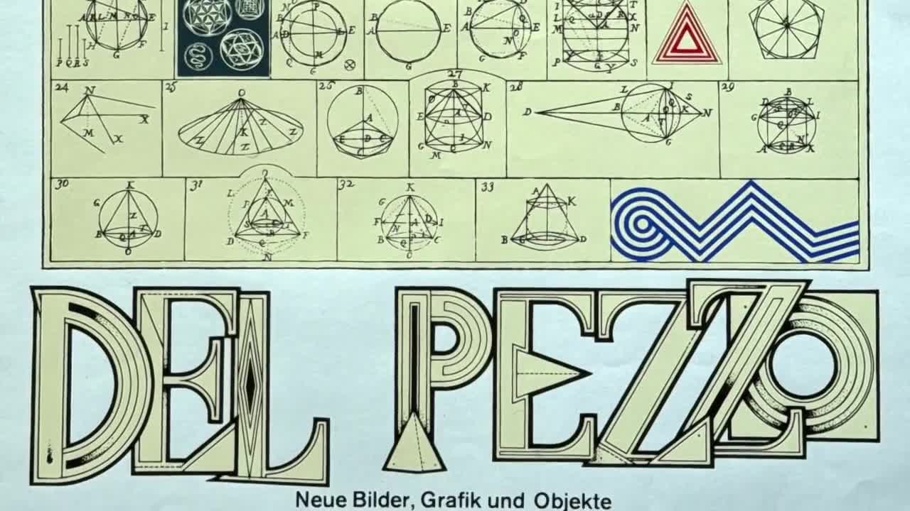 イタリア LUCIO DEL PEZZO Art ポスター イタリア LUCIO DEL PEZZO Art