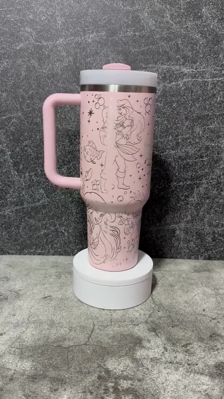 Little Mermaid Engraved Stanley Tumbler | 40oz Insulated Travel Mug video poster