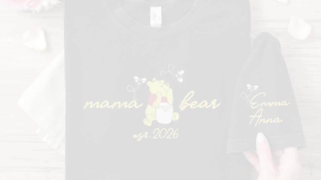 Happiest Mom Ariel Embroidered T-Shirt – Little Mermaid Est 2026 video poster