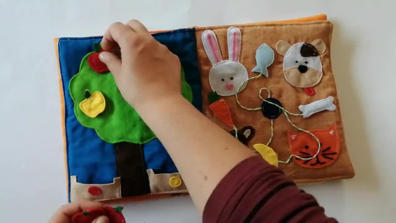 Libro tattile personalizzato 1 anno - Bambini - Giocattoli - di Per