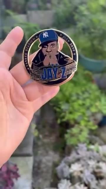 Jay Z Stadium Commemorative Enamel Pin Limited Edition Blue Print