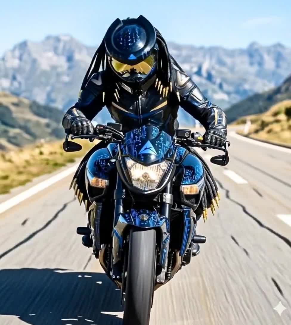 custom motorcycle dot certifired helmets Handmade Predator Motorcycle Helmet, Custom Full-face DOT/ECE Certified