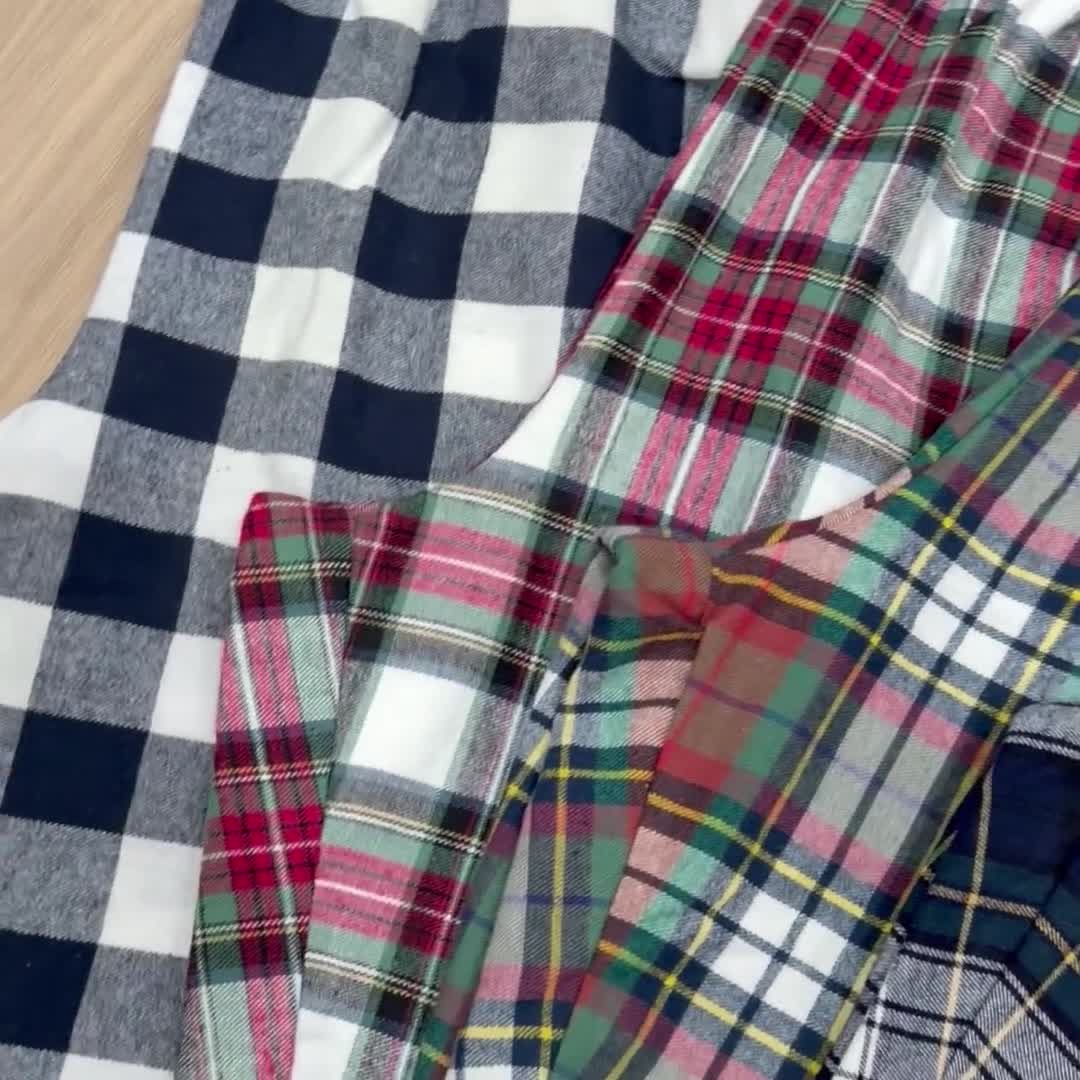 Christmas Matching Plaid Flannel Pajama Pants: Unisex Cotton PJ Bottoms with Pockets video poster