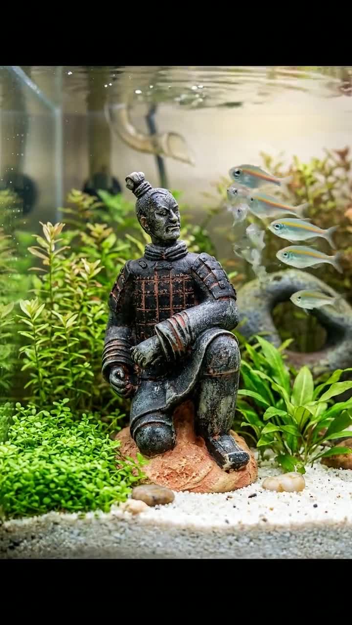 Resin Samurai Aquarium Decoration, Fish Tank Ornament - Etsy