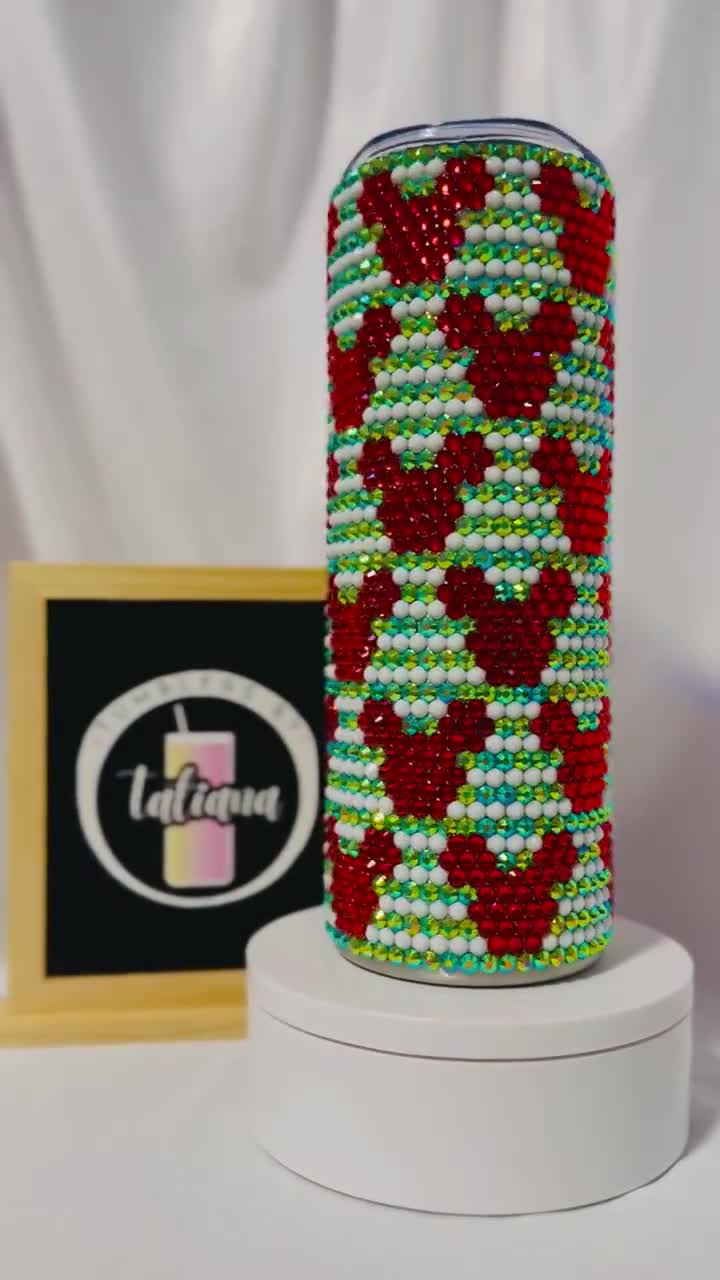 20oz Christmas Mickey Mouse rhinestone tumbler video poster