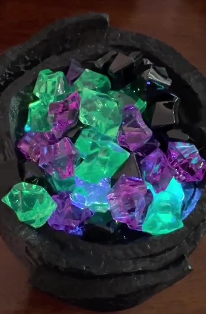 Upgraded Cauldron and Tokens for Villainous Game - NEW LED light add-on video poster