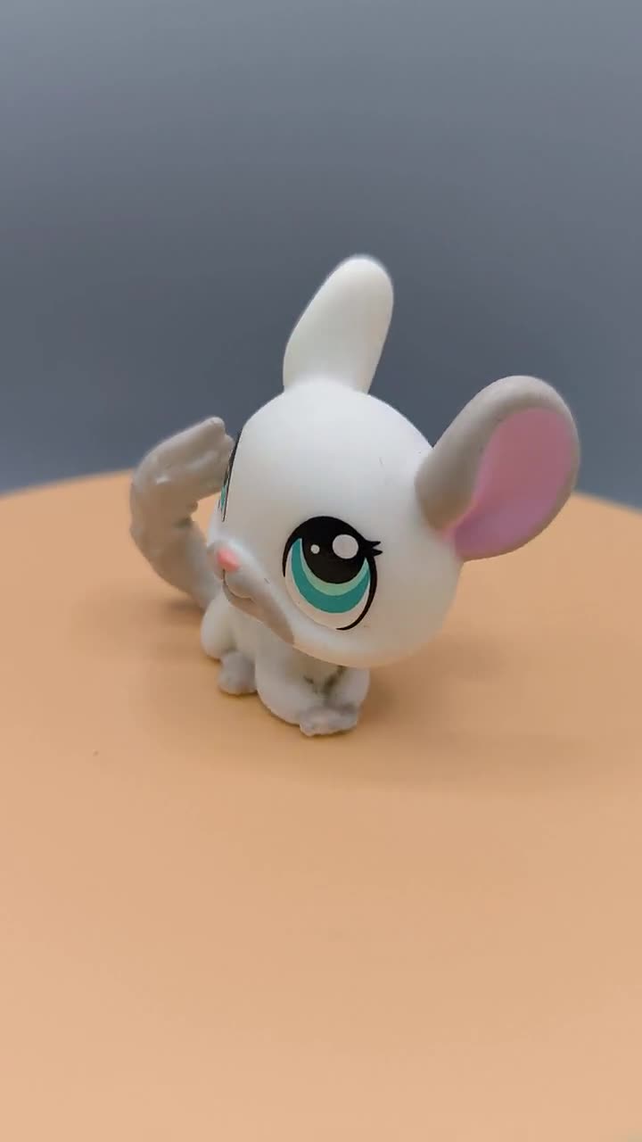 Littlest Pet Shop Chinchilla #1401, Authentic Pet Figurine, LPS