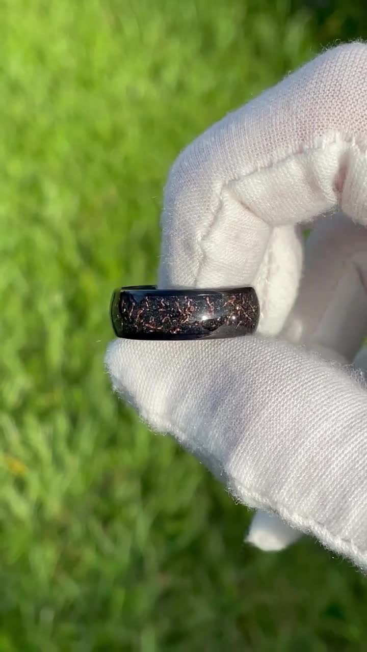 Wedding Ring Black Ring On Right Index Finger Black Ring On Right