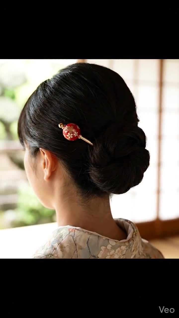 Traditional Japanese Hairpin | Modern Hair Stick | Japanese