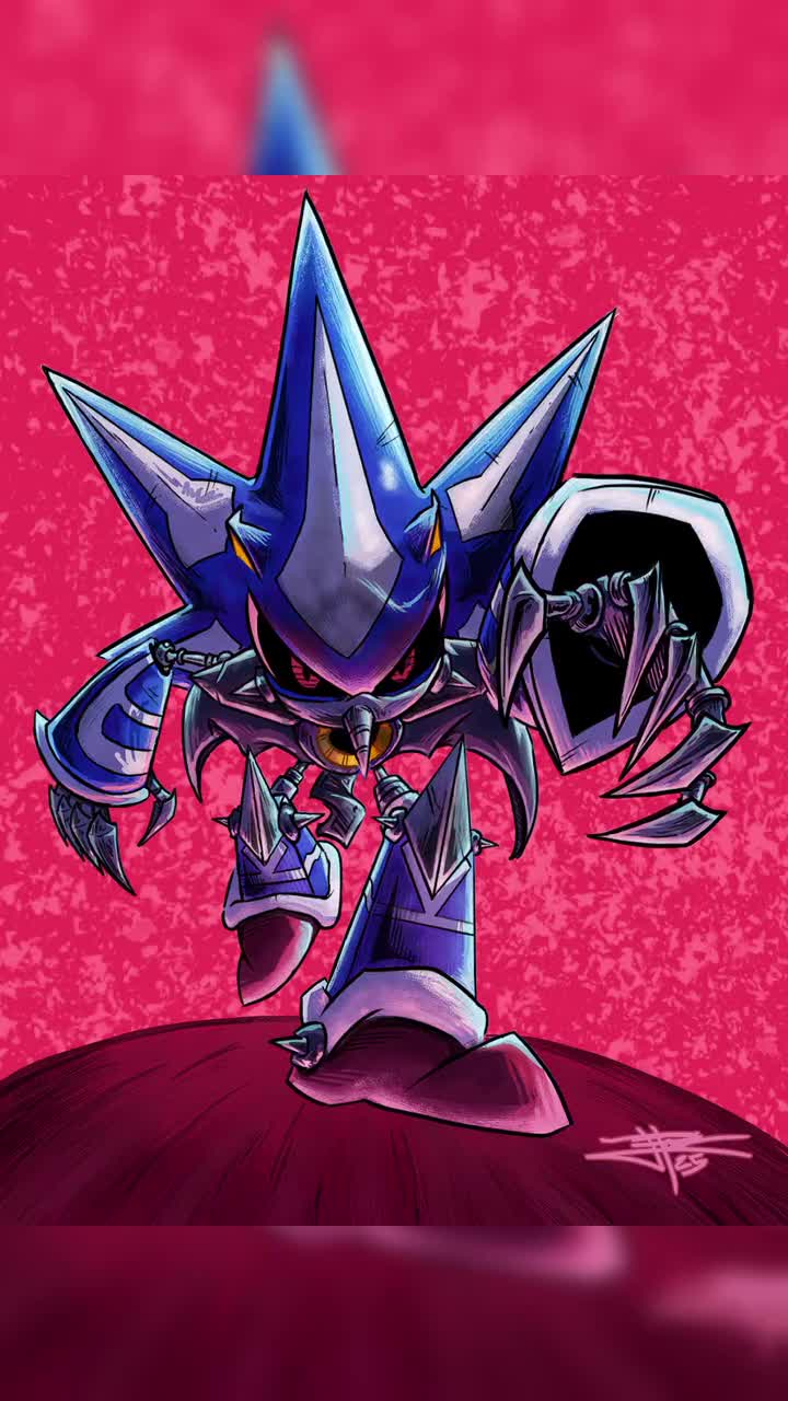 Neo Metal Sonic Poster | Sonic Video Game Art Print - Etsy