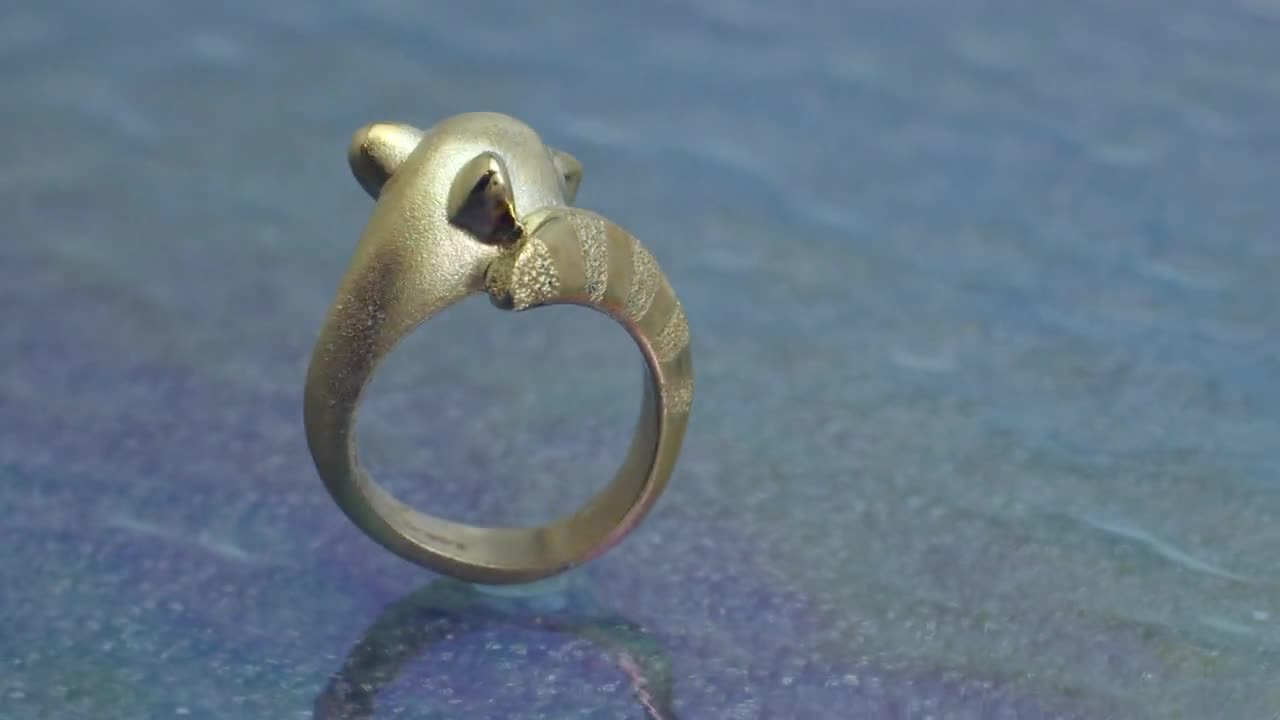 Raccoon hot sale wedding ring