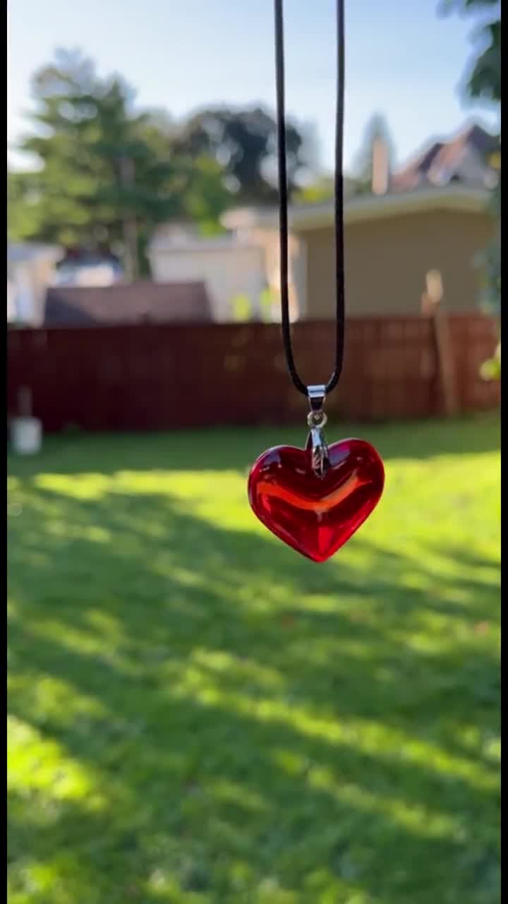 Red Heart Necklace 