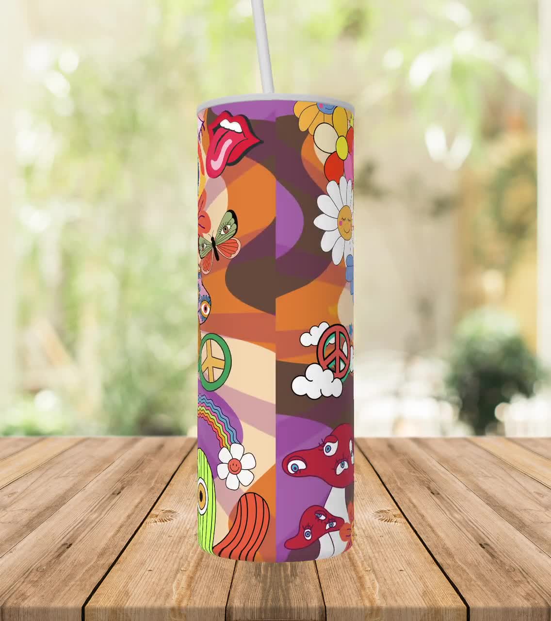 Boho Wild and Free Tumbler Png, Boho Rainbow 20oz Skinny Tumbler, Aesthetic  Design Tumbler Wrap, Boho Sublimation Design, Instant Download - So Fontsy