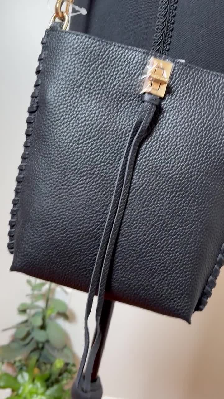 NWT Rebecca Minkoff leather adjustable crossbody purse video poster