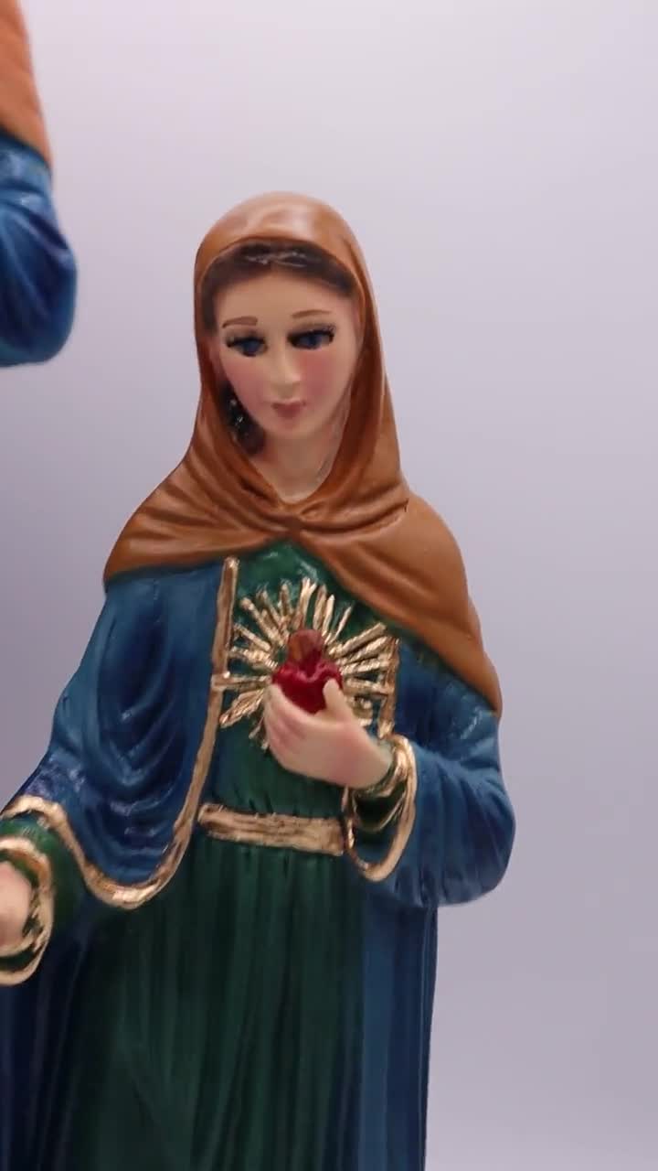 Estatua De La Virgen - Llama De Amor - Virgin Mary Statue