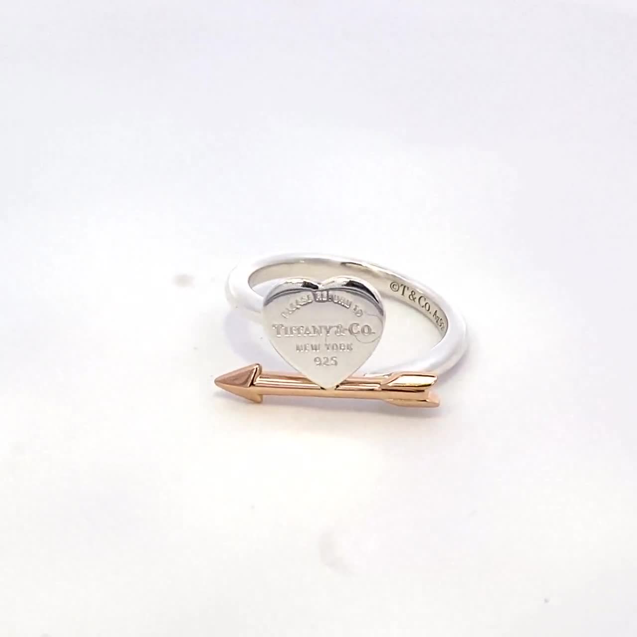 Pre-owned Tiffany Heart & Arrow Ring - Etsy