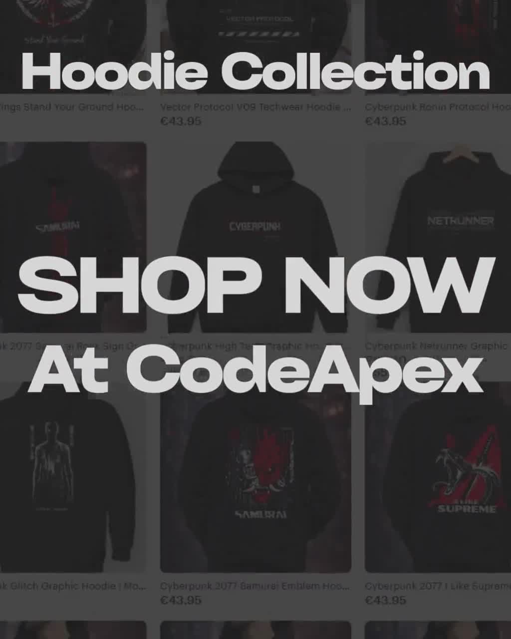 Cyberpunk 2077 Samurai Emblem Hoodie | Techwear Black Zip Hoodie | Men's Streetwear Sweatshirt video poster