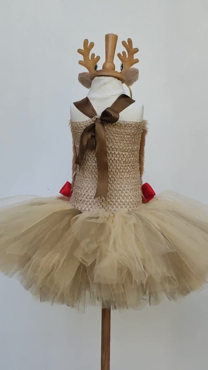 Fun Shack Baby Deer Costume For Toddlers - Christmas Reindeer Costume With Hood & Antlers, Sizes 1-4 Years - View #8
