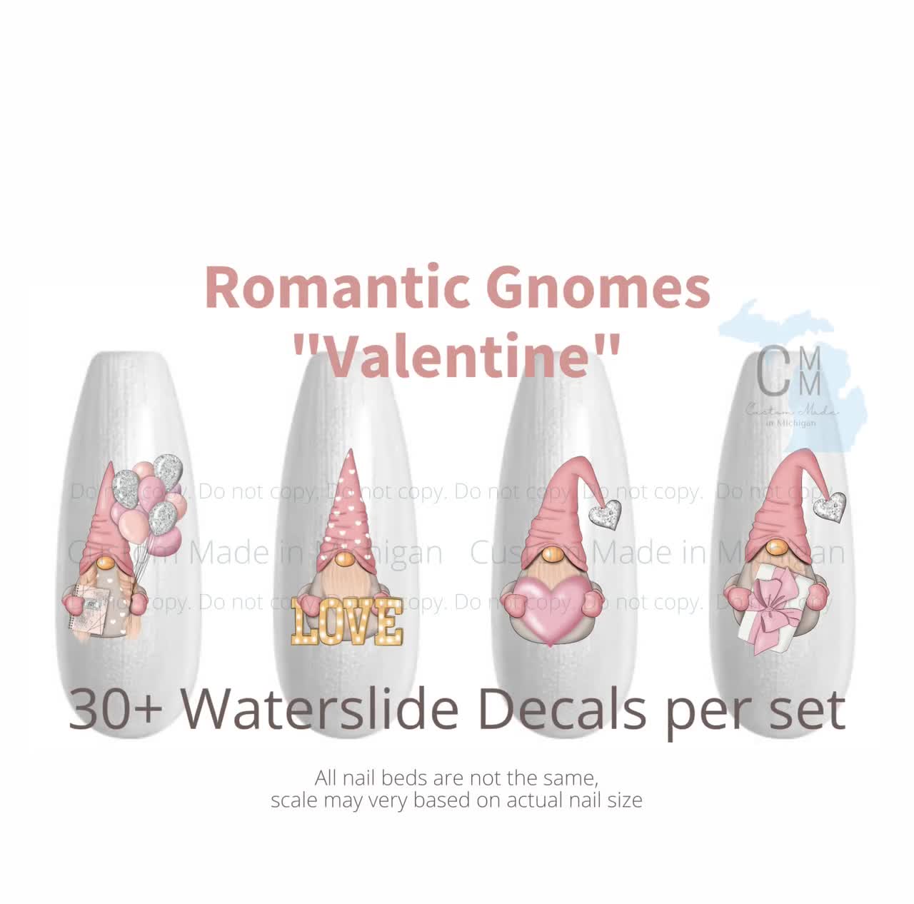 Outlines Gold Heart Valentine's Nail Charms 200 Pieces – The Additude Shop